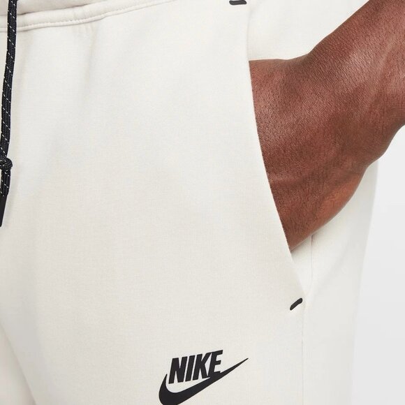 Nike Tech Fleece Joggers Birch Heather White Black Men's Size 2XL HV0959-051 NEW - Picture 12 of 14